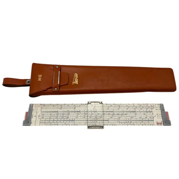 Vintage K&E Deci-Lon 10 Model 68-1100 Slide Rule + Leather Case - Picture 1 of 10